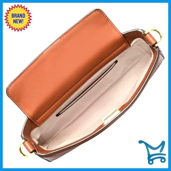 Small Pebbled Leather Convertible Crossbody Bag with Chain Handle